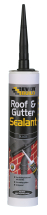 Everbuild 295ml Roof & Gutter Black Silicone